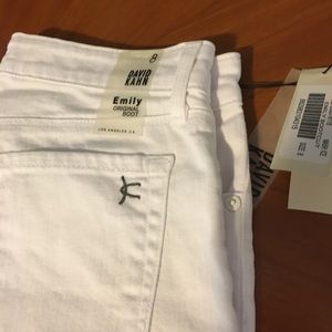 David Kahn Emily White Jeans 8 NWT